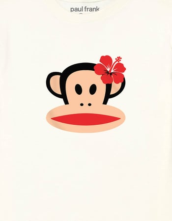 PAUL FRANK Hibiscus Unisex Kids Tee Alternative Image