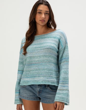 RHYTHM Baklava Womens Off The Shoulder Sweater Primary Image