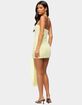 EDIKTED Sonie Tie Waist Strapless Mini Dress image number 3