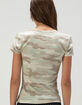 RSQ Womens Camo Patch Star Baby Tee image number 4
