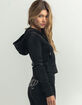 JUICY COUTURE Embellished Velour Zip up Hoodie image number 3