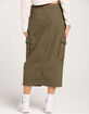 RSQ Womens Mid Rise Cargo Midi Skirt image number 4