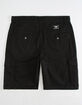 LRG RC Ripstop Black Mens Cargo Shorts image number 2