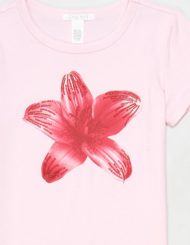 FULL TILT Beaded Flower Girls Tee image number 1