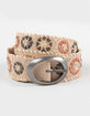 FREE PEOPLE Indigo Dreaming Raffia Belt image number 1