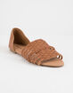 QUPID Huarache Open Toe Womens Flats image number 1
