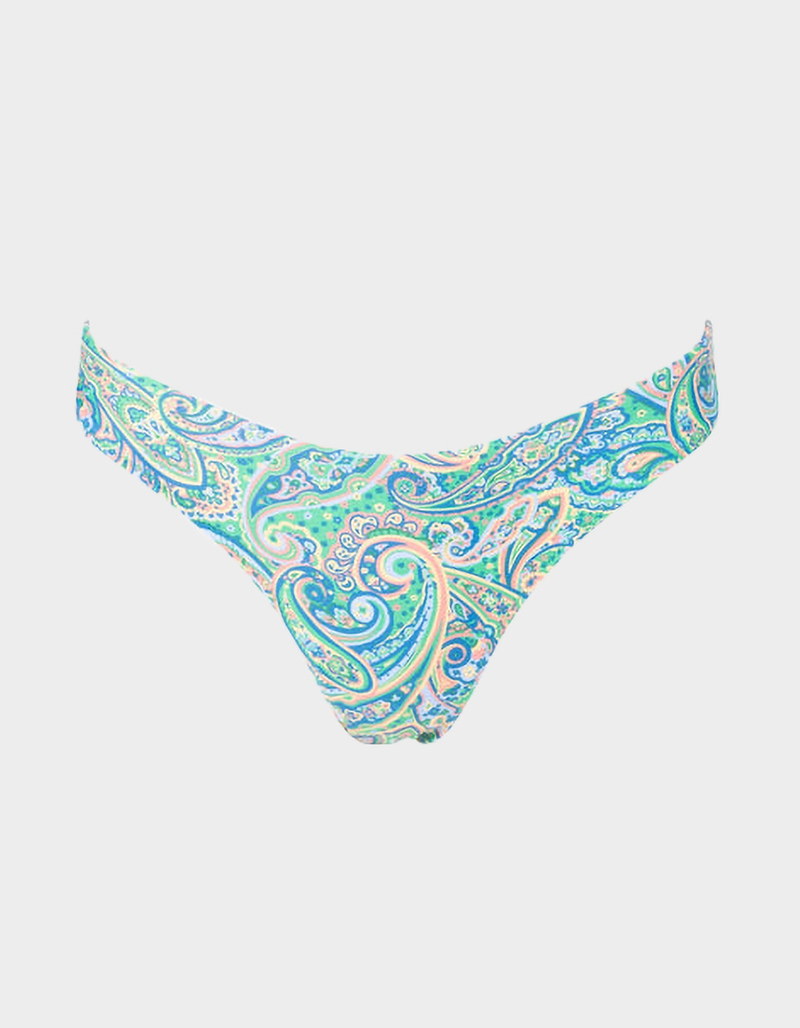 RHYTHM Cabo Paisley Holiday Womens Cheeky Bikini Bottoms image number 5