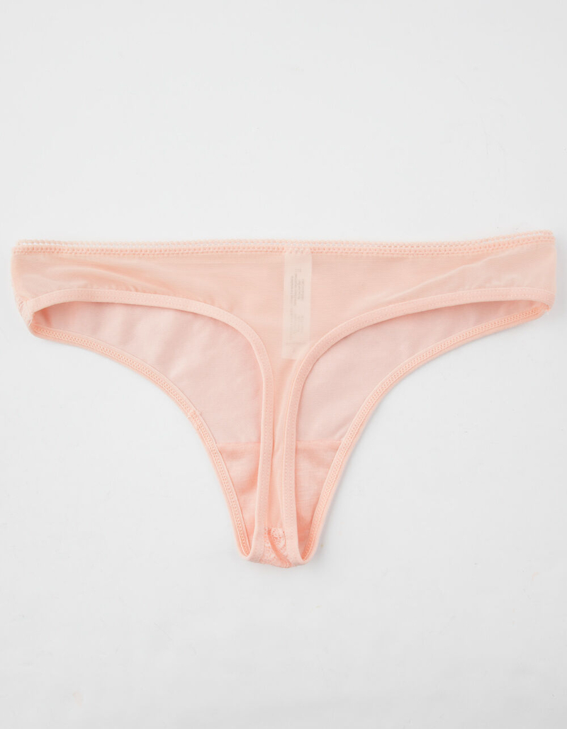 FULL TILT Mauve Lace Thong image number 1