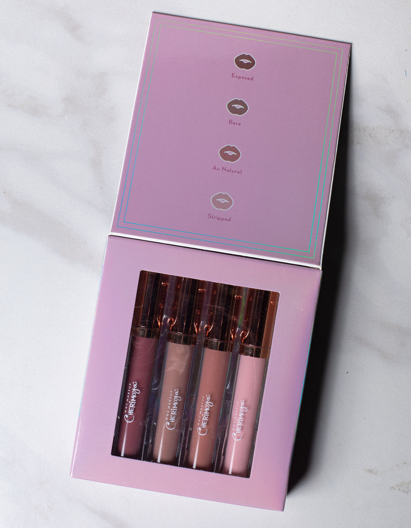 MAX MAKEUP CHERIMOYA 4 Pack Lips Don't Lie True Nudes Liquid Lipsticks image number 1