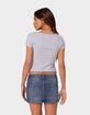 EDIKTED Ava V-Neck Ruched Top image number 5