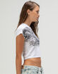 AFFLICTION Flaming Womens Baby Tee image number 3