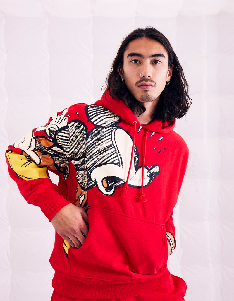 CHAMPION x Disney Mickey Mouse Doodle Mens Hoodie image number 5