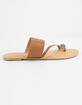 WILD DIVA Toe Ring Tan Womens Sandals image number 3
