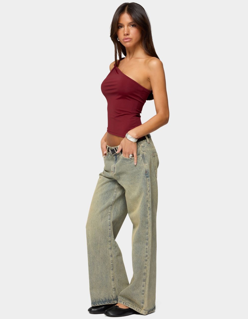 EDIKTED Petite Ace Relaxed Jeans image number 3