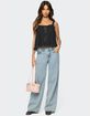 EDIKTED Ruffle Mesh Babydoll Tank Top image number 2