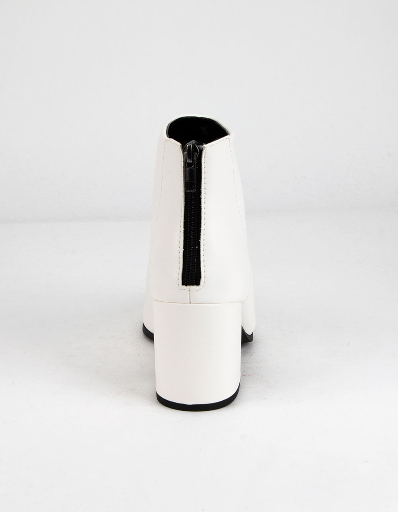 DELICIOUS Clean White Womens Booties image number 3