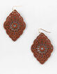 FULL TILT Leather Cutout Earrings image number 1