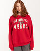 NFL San Francisco 49ers Embroidered Womens Crewneck Sweatshirt image number 1