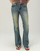TRUE RELIGION Becca Mid Rise Super T Flap Womens Bootcut Jeans image number 3