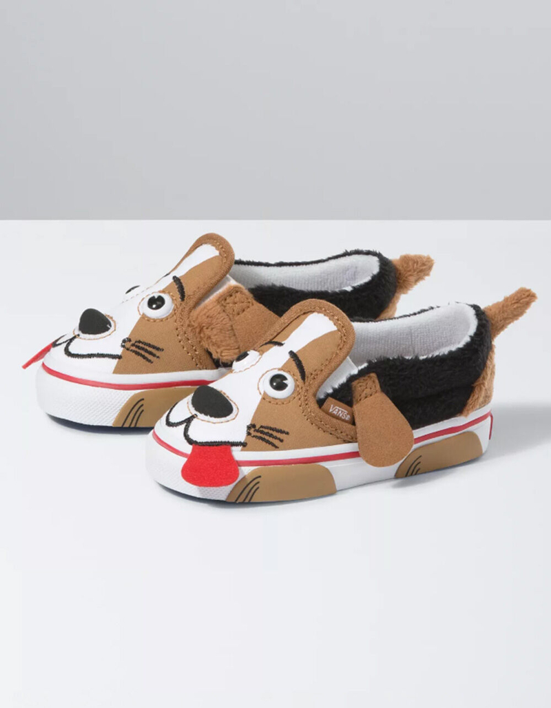VANS Toddler Dog Slip-On Velcro Shoes image number 0
