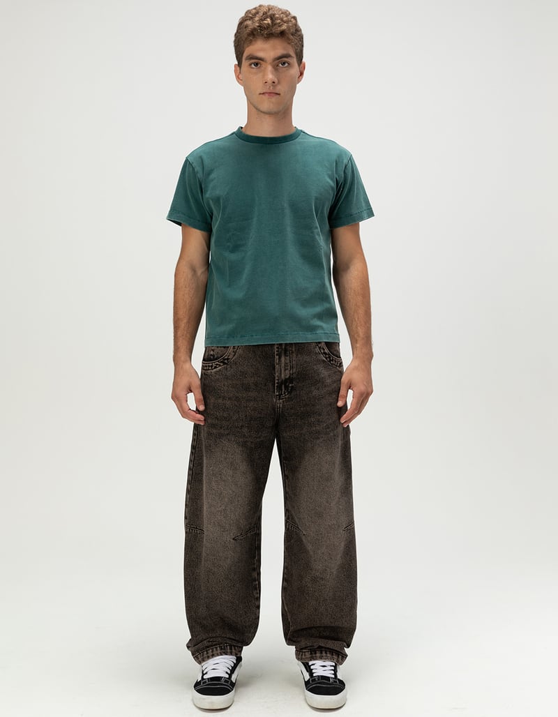 RSQ Mens Washed Shrunken Tee image number 5