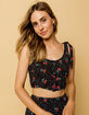 AMUSE SOCIETY Wish You Were Womens Crop Tank Top image number 1