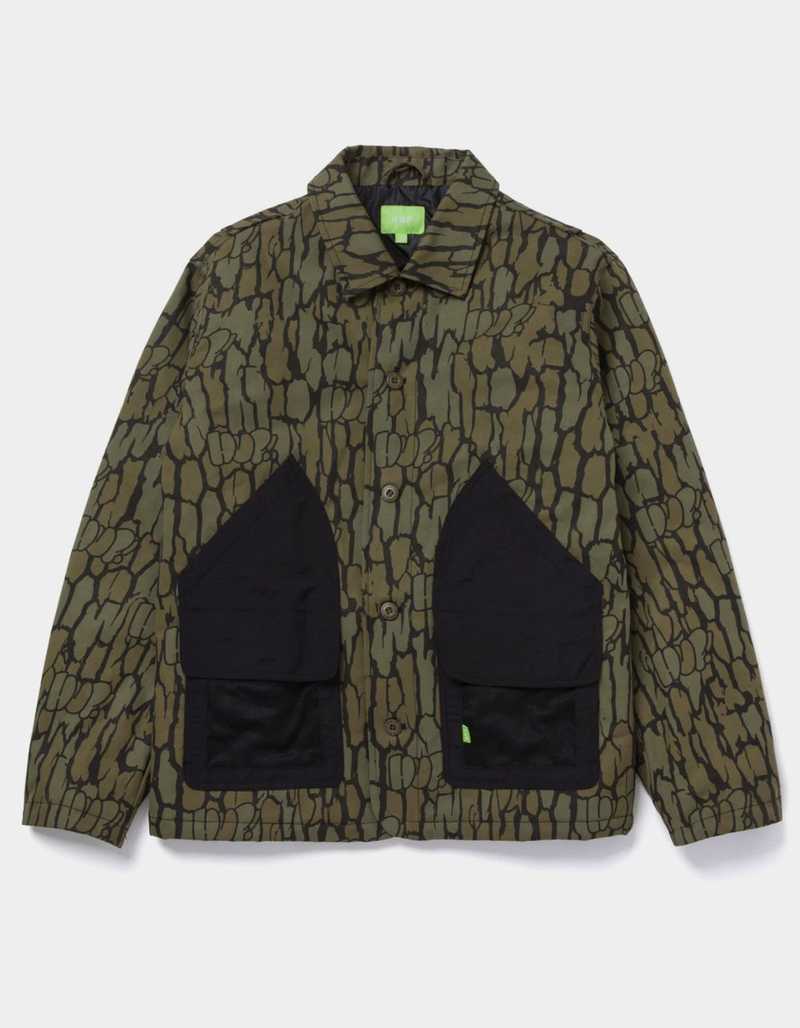 HUF Hudson Camo Work Mens Jacket image number 0