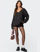 EDIKTED Inga Oversized Cable Knit Sweater image number 3