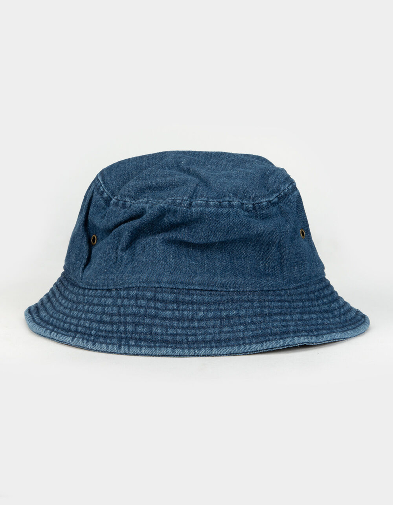 CROSS COLOURS Label Logo Denim Bucket Hat image number 1
