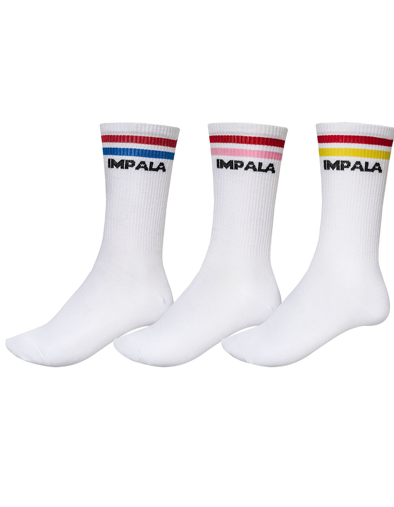 IMPALA ROLLERSKATES 3 Pack Stripe Womens Socks image number 1