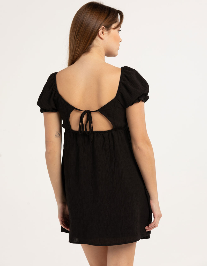 RSQ Womens Smock Bodice Babydoll Short Dress image number 1