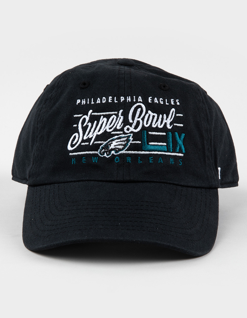 47 BRAND Super Bowl LIX Philadelphia Eagles '47 Clean Up Strapback Hat image number 1
