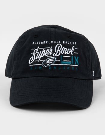 47 BRAND Super Bowl LIX Philadelphia Eagles '47 Clean Up Strapback Hat Alternative Image