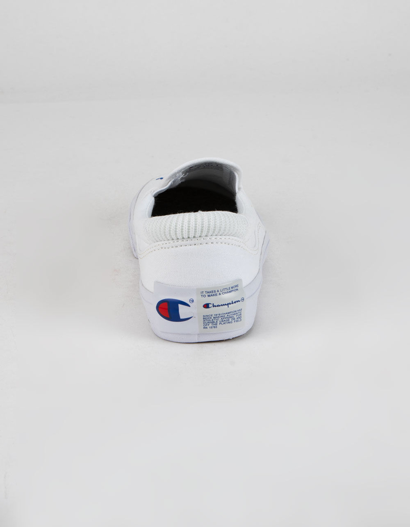 CHAMPION Fringe Girls White Slip-On Sneakers image number 4