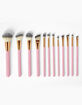 BH COSMETICS 12 Piece Pink Studded Brushes & Brush Holder image number 2