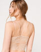 FULL TILT Lace Back Strappy Seamless Womens Nude Cami image number 1