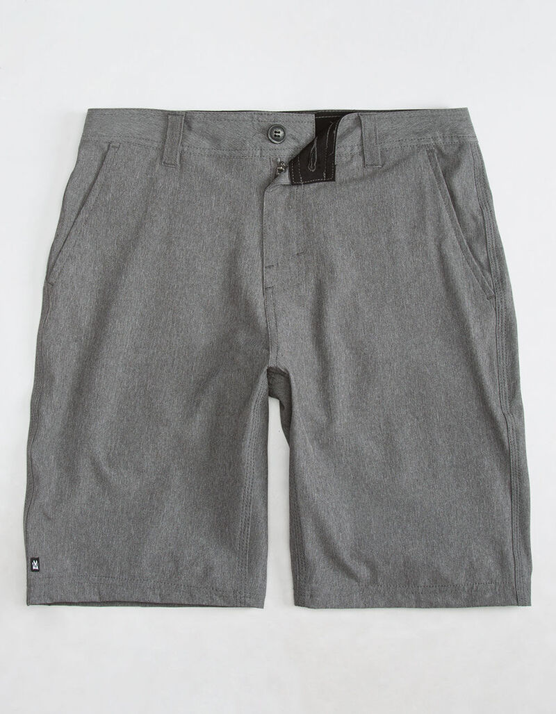 MICROS Chase Charcoal Boys Hybrid Shorts - CHARC - 293796110