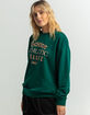 ADIDAS Collegiate Womens Oversized Crewneck Sweatshirt image number 2