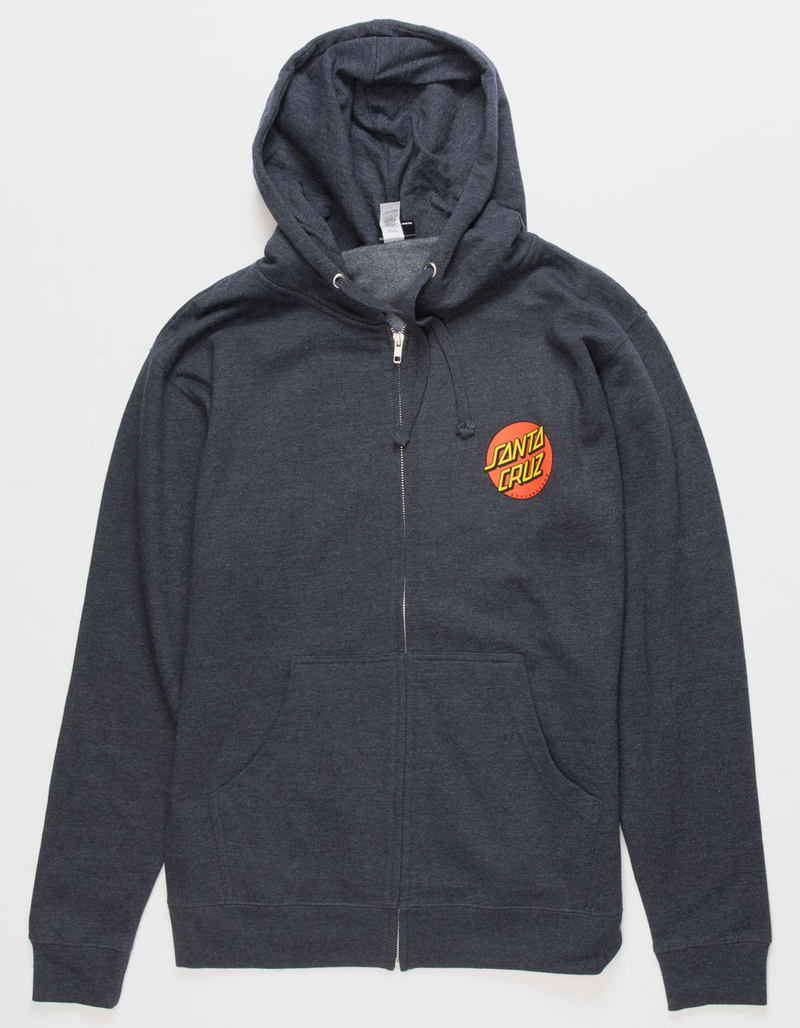 SANTA CRUZ Classic Dot Mens Zip-Up Hoodie image number 1