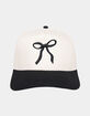 KATYDID Black Coquette Bow Vintage Two-Toned Hat image number 1