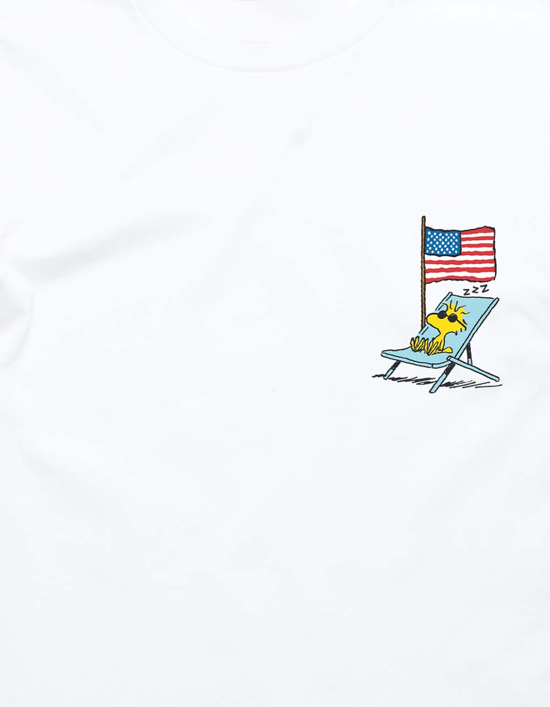 PEANUTS Woodstock America Flag Unisex Long Sleeve Tee image number 2