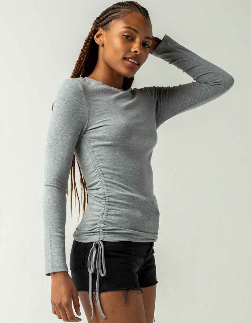 4TH & RECKLESS Matilda Womens Gray Top image number 1