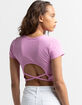 DESTINED Open Back Womens Top image number 1