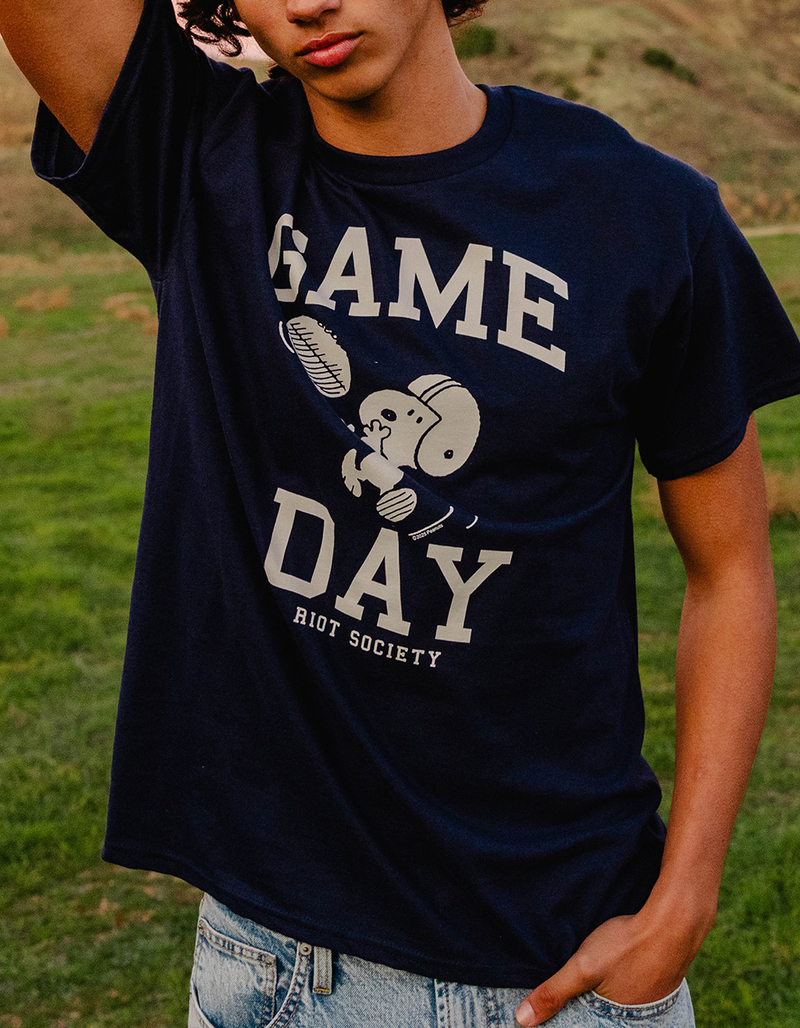 RIOT SOCIETY x Peanuts Game Day Mens Tee image number 3