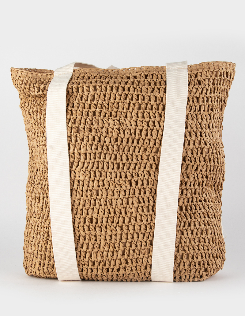 Womens Straw Tote + Hat Carrier image number 2