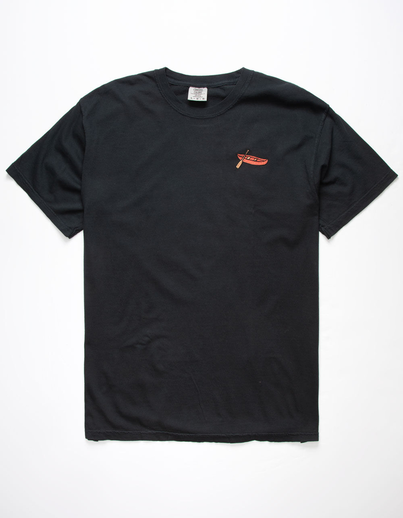 RIOT SOCIETY Canoe Embroidery Mens T-Shirt image number 0