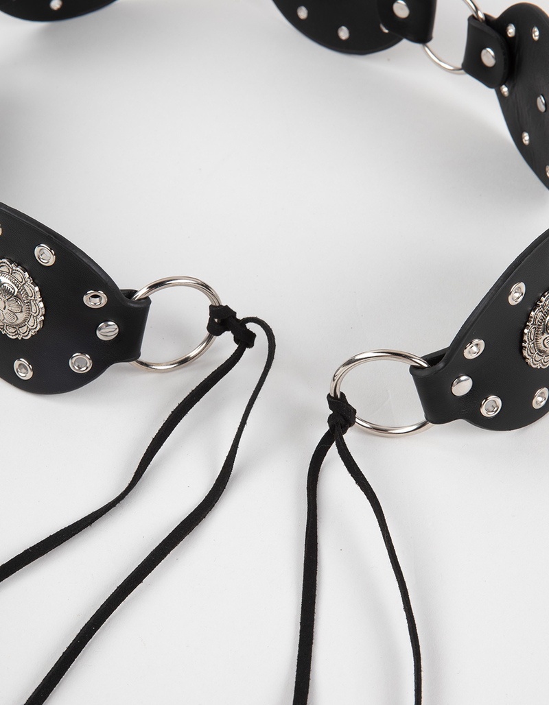 Flower Grommet Wrap Belt image number 2