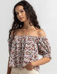 VOLCOM Flower Of The Shoulder Womens Top image number 3
