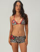 ED HARDY Red Leopard Triangle Bikini Top image number 4