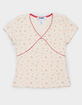 RSQ Girls Contrast Trim Ditzy Top image number 1